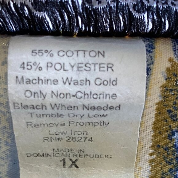 Plus Size House Dress Lounge Dress Casual Summer Midi Dress Abstract Colorful 1X - Picture 8 of 9